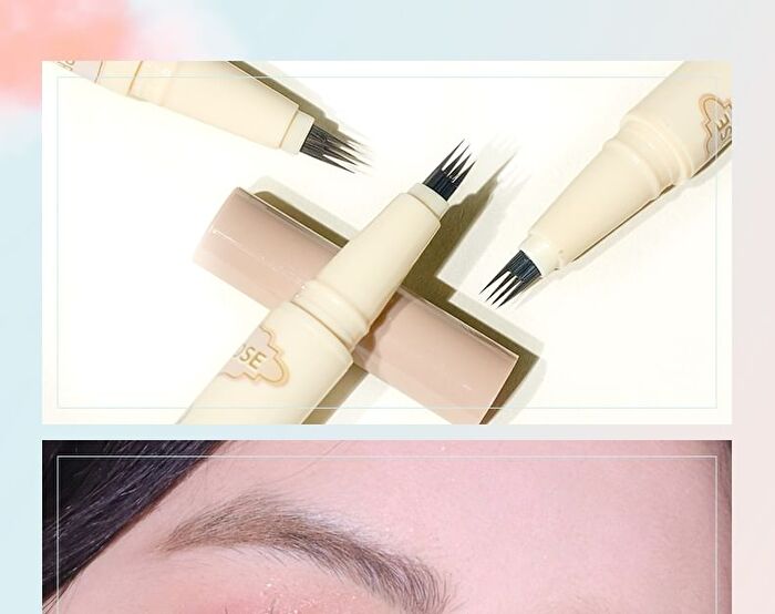 Colorrose Star Moon Four-Pronged Liquid Eyebrow Pencil - 3 Colors - CR1044# Light Brown - 600mg