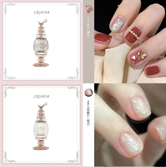 Colorrose Western Antique Pearlescent Nail Polish - 4 Colors - CR1683# White Flake - 11ml