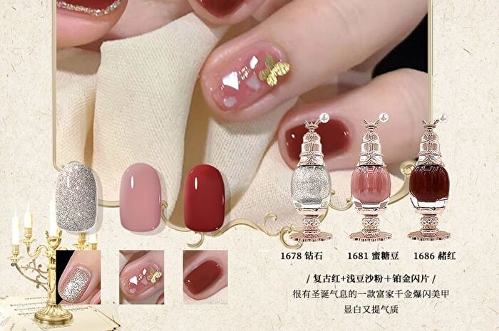 Colorrose Western Antique Pearlescent Nail Polish - 4 Colors - CR1684# Champagne White - 11ml
