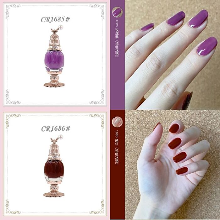 Colorrose Western Antiques Macaron Series Nail Polish - 7 Colors - CR1685# Rose Purple - 11ml