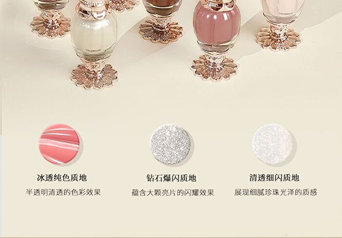 Colorrose Western Antiques Macaron Series Nail Polish - 7 Colors - CR1685# Rose Purple - 11ml