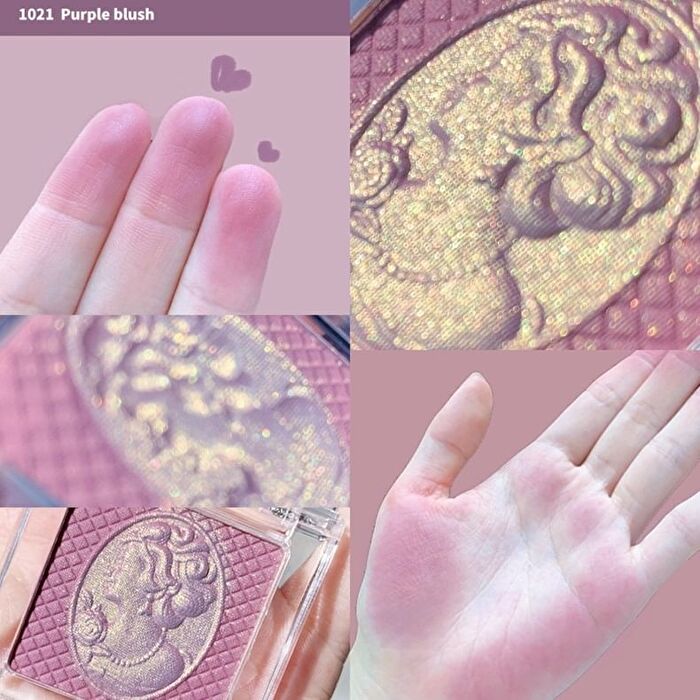 Colorrose Jewelry Monroe Series Embossed Blusher - 4 Colors - CR1019# Iris Purple - 2.6g