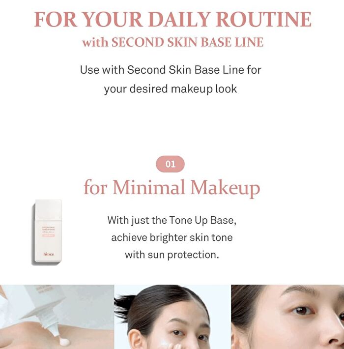 Second Skin Tone Up Base - 3 Colors - Pale Lavender