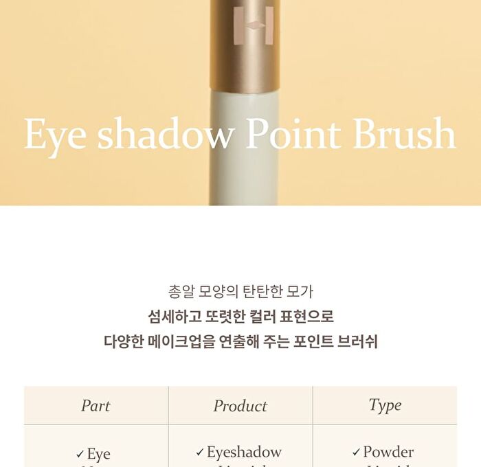 Eyeshadow Point Brush - 1 pc