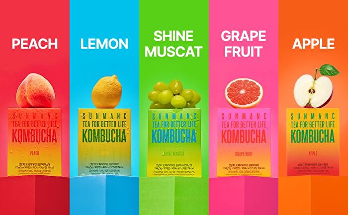 Sunmanc Tea For Better Life Kombucha - 5 Types - Peach