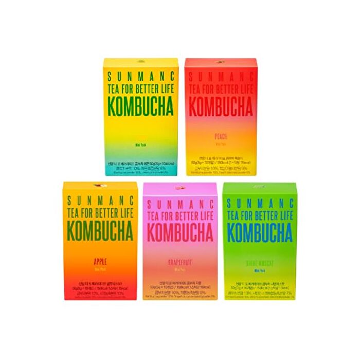Sunmanc Tea For Better Life Kombucha - 5 Types - Shine Muscat