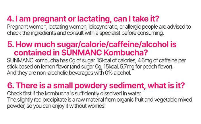 Sunmanc Tea For Better Life Kombucha - 5 Types - Grapefruit