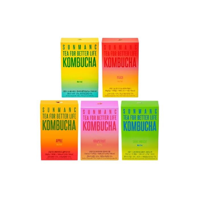 Sunmanc Tea For Better Life Kombucha - 5 Types - Apple