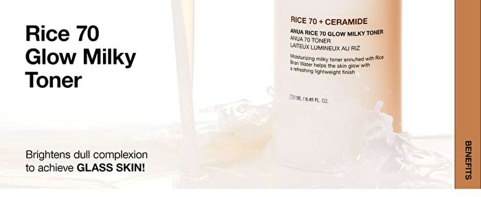 Rice 70 Glow Milky Toner - 250ml