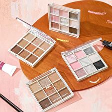 Menow Dream Play 9 Colors Eyeshadow Palette - 2 Types - #01 Earth Tone - 9g
