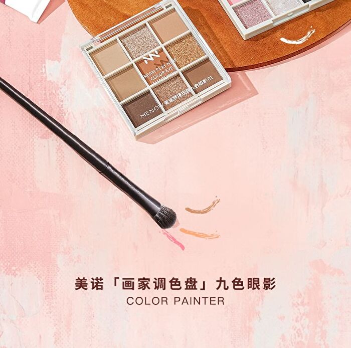 Menow Dream Play 9 Colors Eyeshadow Palette - 2 Types - #02 Pink & Black - 9g