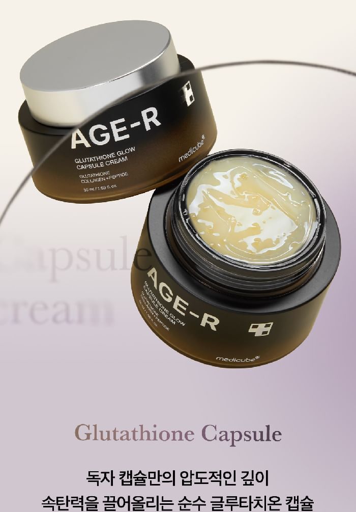 AGE-R Glutathione Glow Capsule Cream - 50ml