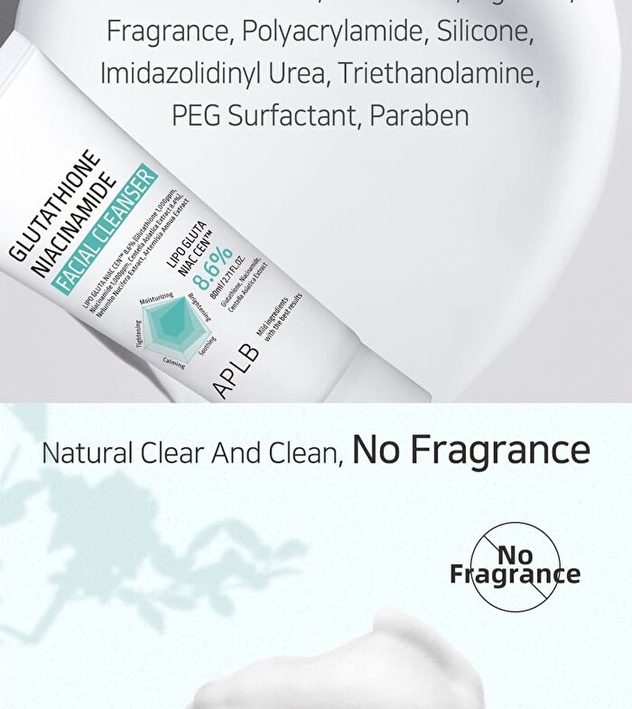 Aplb Glutathione Niacinamide Facial Cleanser Set - 2 pcs