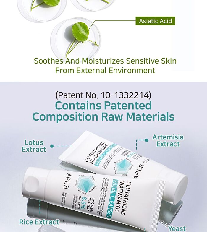 Aplb Glutathione Niacinamide Facial Cleanser Set - 2 pcs