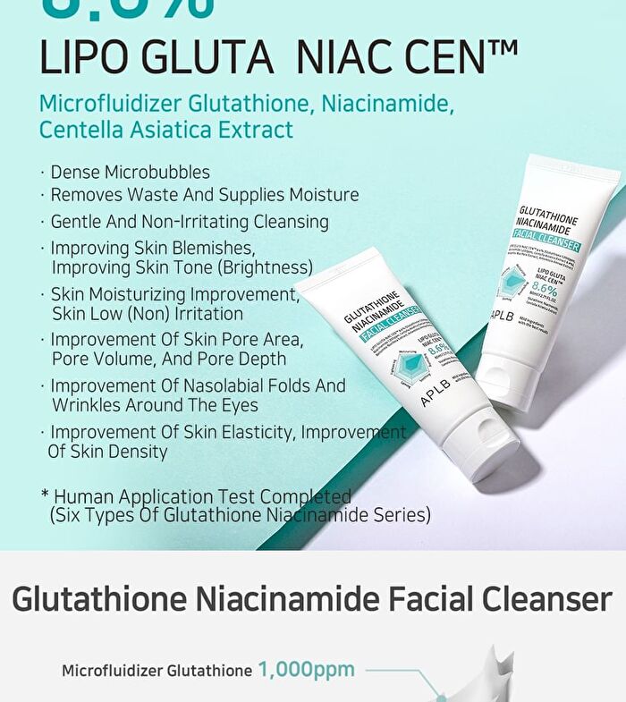 Aplb Glutathione Niacinamide Facial Cleanser Set - 2 pcs