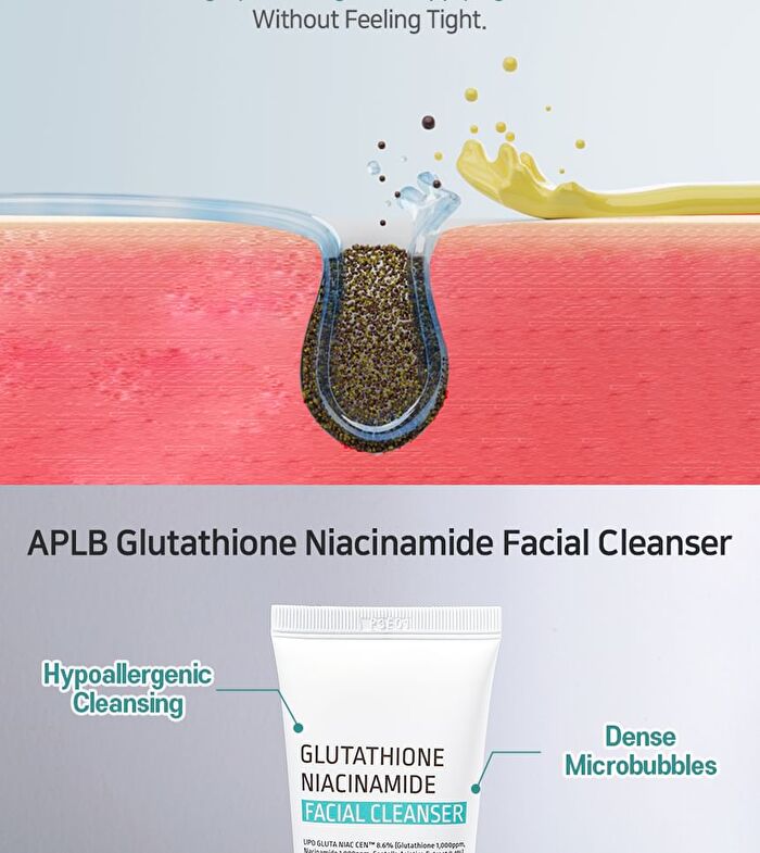 Aplb Glutathione Niacinamide Facial Cleanser Set - 2 pcs