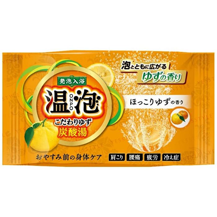 Earth ONPO Carbonated Bath Bomb Tablet - Fresh Yuzu - 45g