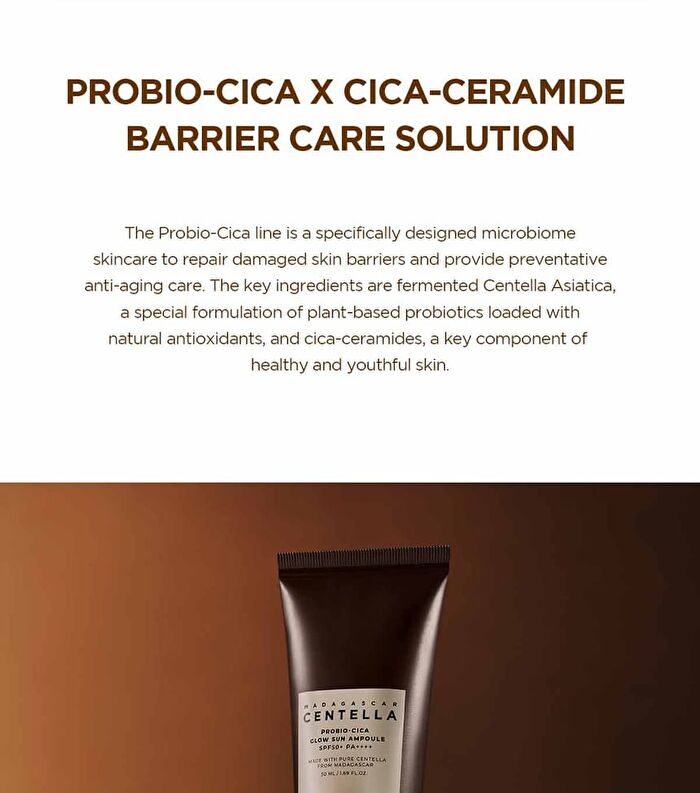 SKIN1004 Madagascar Centella Probio-Cica Glow Sun Ampoule - 50ml