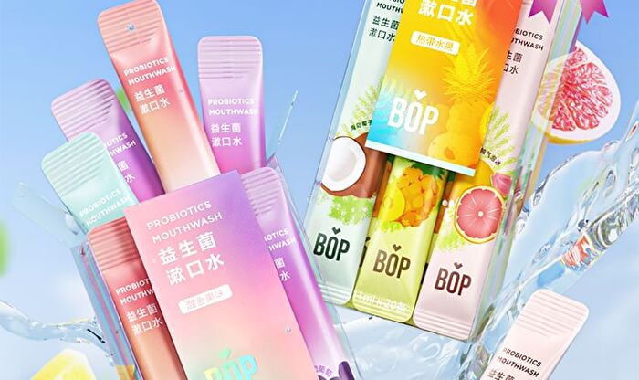 Bop Fruity Probiotics Freshen Mouthwash - 4 Types - Succulent Grape (11ml x 20pcs)