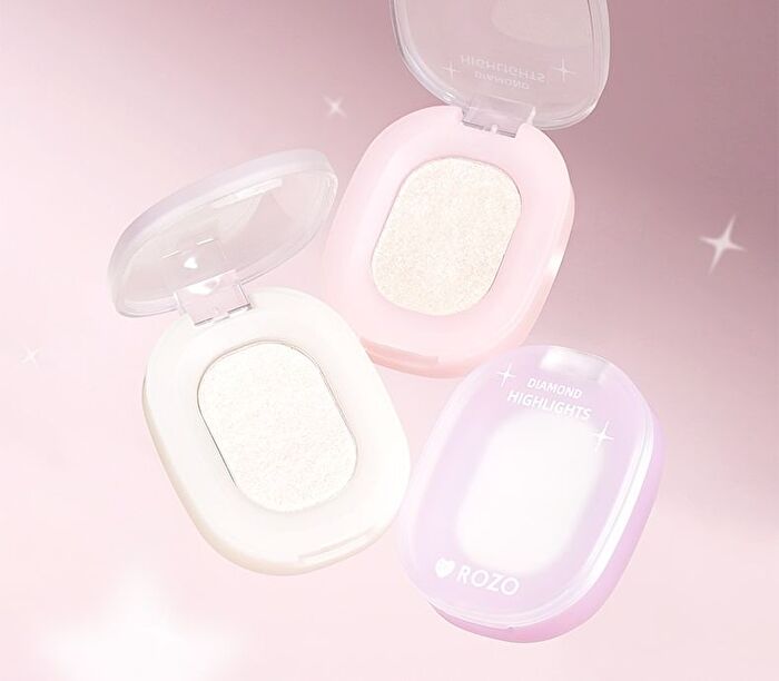 Rozo Galaxy Pearl Highlighter - 3 Shades - D03# Rose Gold - 3g
