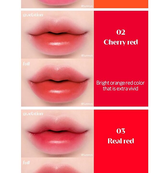 Dear Darling Water Gel Tint - 8 Colors - #05 Dracula Red
