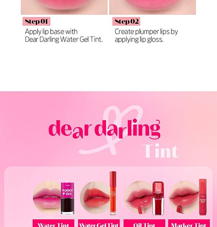 Dear Darling Water Gel Tint - 8 Colors - #08 Watermelon Red