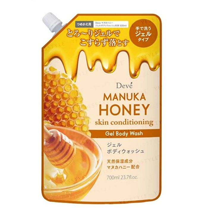 Deve Manuka Honey Gel Body Wash - 700ml Refill