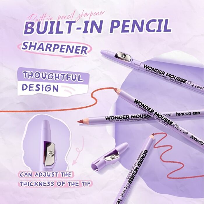 Wonder Mousse Lip Pencil - 6 Colors - BB03# Mahogany - 1.6g