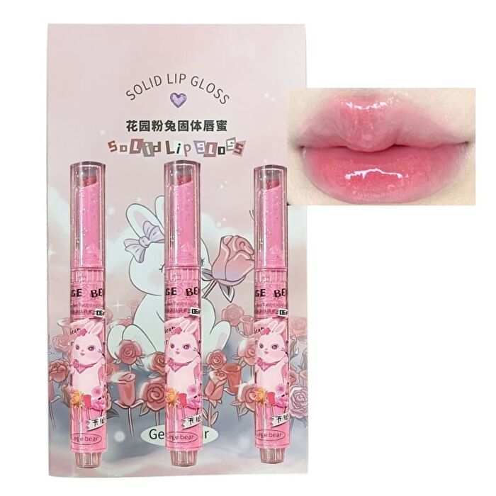 Set of 3: Heart Shaped Lip Gloss (1-3) - #Lip Gloss Set (1-3)