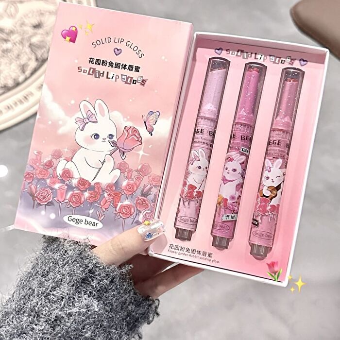 Set of 3: Heart Shaped Lip Gloss (4-6) - #Lip Gloss Set (4-6)