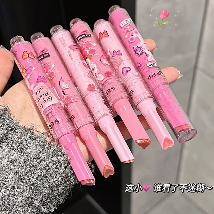 Set of 3: Heart Shaped Lip Gloss (4-6) - #Lip Gloss Set (4-6)