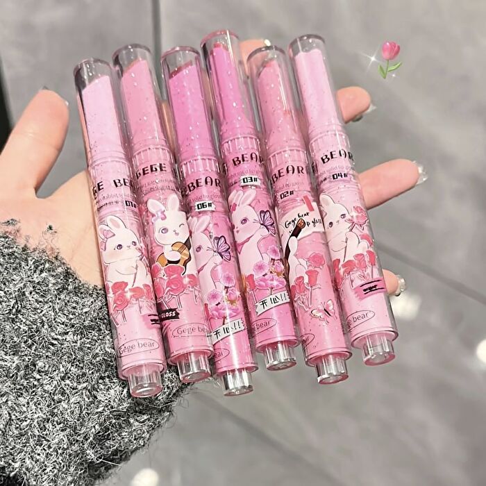 Set of 3: Heart Shaped Lip Gloss (4-6) - #Lip Gloss Set (4-6)