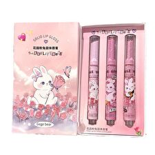 Gege Bear Set of 3: Heart Shaped Lip Gloss (4-6) - #Lip Gloss Set (4-6)