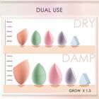 Focallure Match Max Make Up Sponge - Waterdrop Shape - #04 Mint Green - 1pc