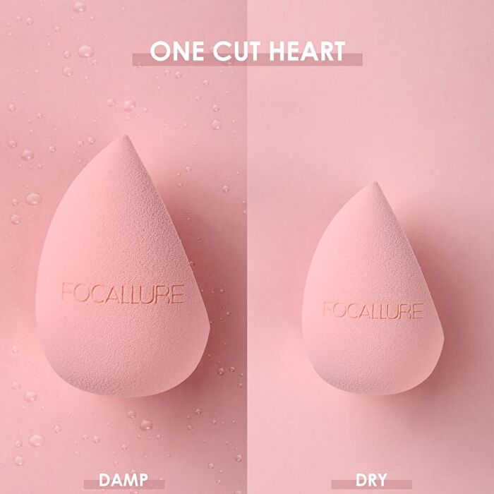 Focallure Match Max Make Up Sponge - One Cut Heart - #06 Soft Pink  - 1pc
