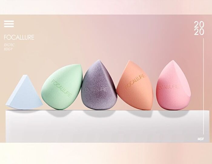 Focallure Match Max Make Up Sponge - One Cut Heart - #06 Soft Pink  - 1pc