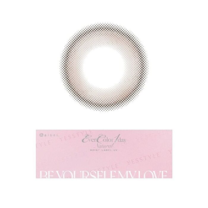MOIST LABEL UV One-Day Natural Color Lens Rose Muse 20 pcs - P-0.00 (20 pcs)
