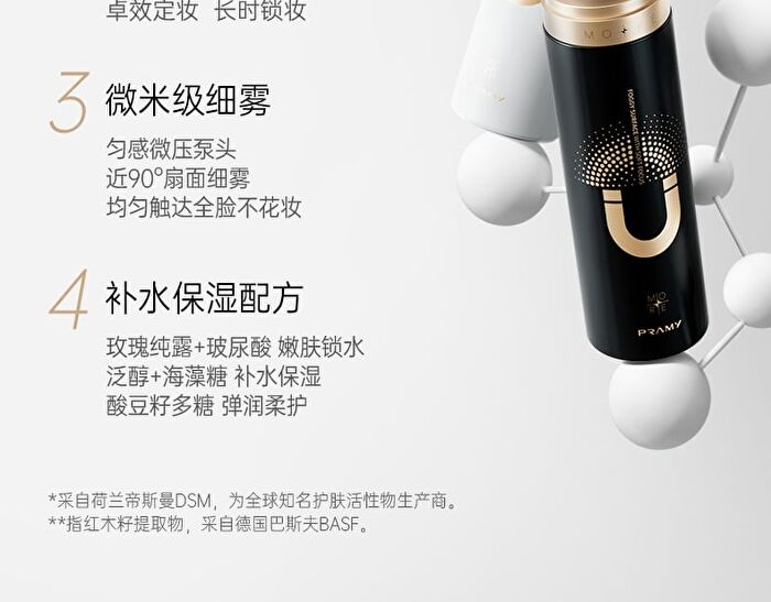 Pramy Weightless Oil Control Makeup Setting Spray - 2 Types - Matte (Black) - 100ml
