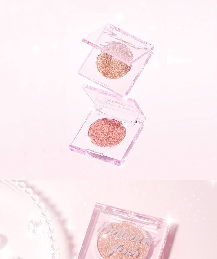 Diamond Flash Glitter Eyeshadow - 4 Colors - K24# Pink - 2g