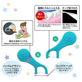 Ebisu I\'m Doraemon Daily Ultra Thin Smooth Floss - 30 pcs