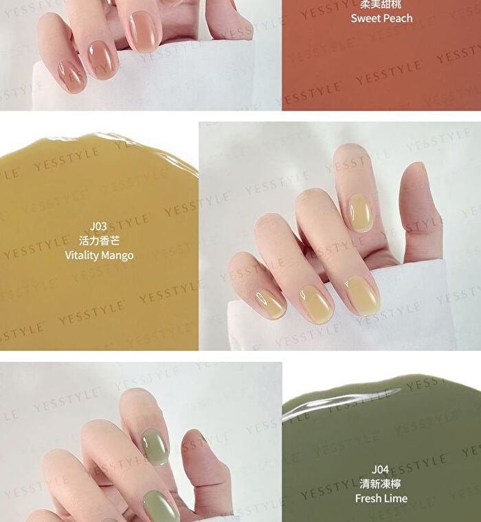 Exclusive Nail Lacquer Iced Fruit Tea Series - J04 Fresh Lime