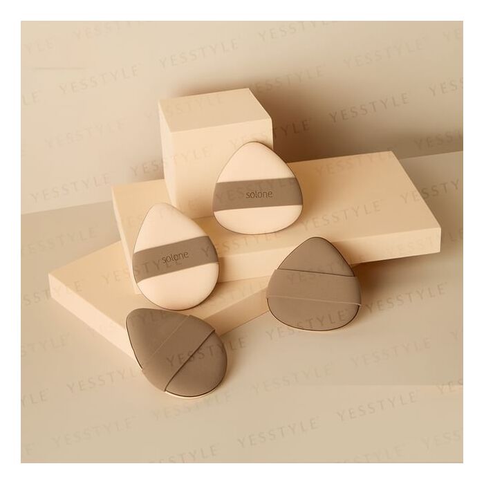 Double Sided Souffle Makeup Puff - Tamagoyaki - 1 pc