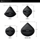 Elastic Souffle Makeup Puff - FC04 - Diamond Shaped - Black