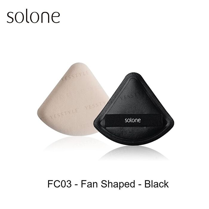 Elastic Souffle Makeup Puff - FC04 - Diamond Shaped - Black