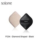 Elastic Souffle Makeup Puff - FC04 - Diamond Shaped - Black