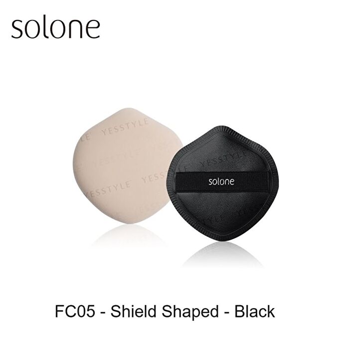 Elastic Souffle Makeup Puff - FC04 - Diamond Shaped - Black