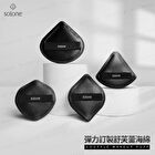 Elastic Souffle Makeup Puff - FC04 - Diamond Shaped - Black