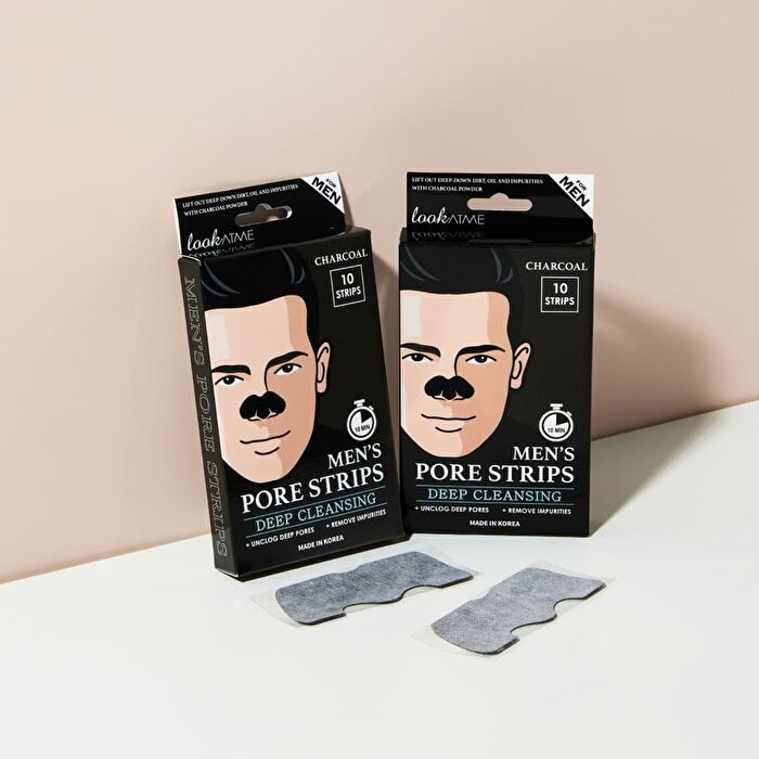 Men\'s Nose Pore Strips - 2 Types - Charcoal and Collagen