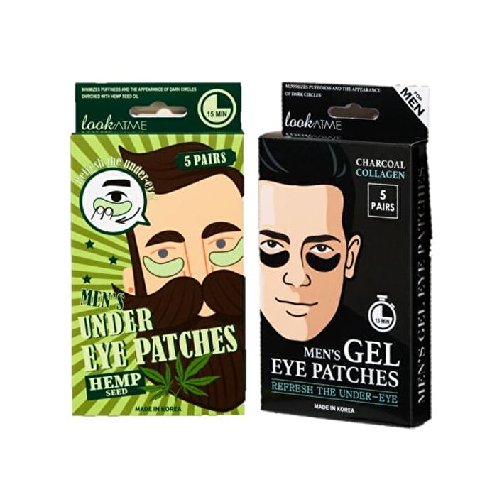 Men\'s Gel Eye Patches - 2 Types - Hemp Seed