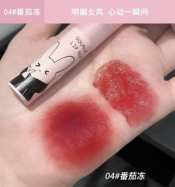 Rabbit Edition Dual-Ended Watery Lip Gloss - (4-6) - #05